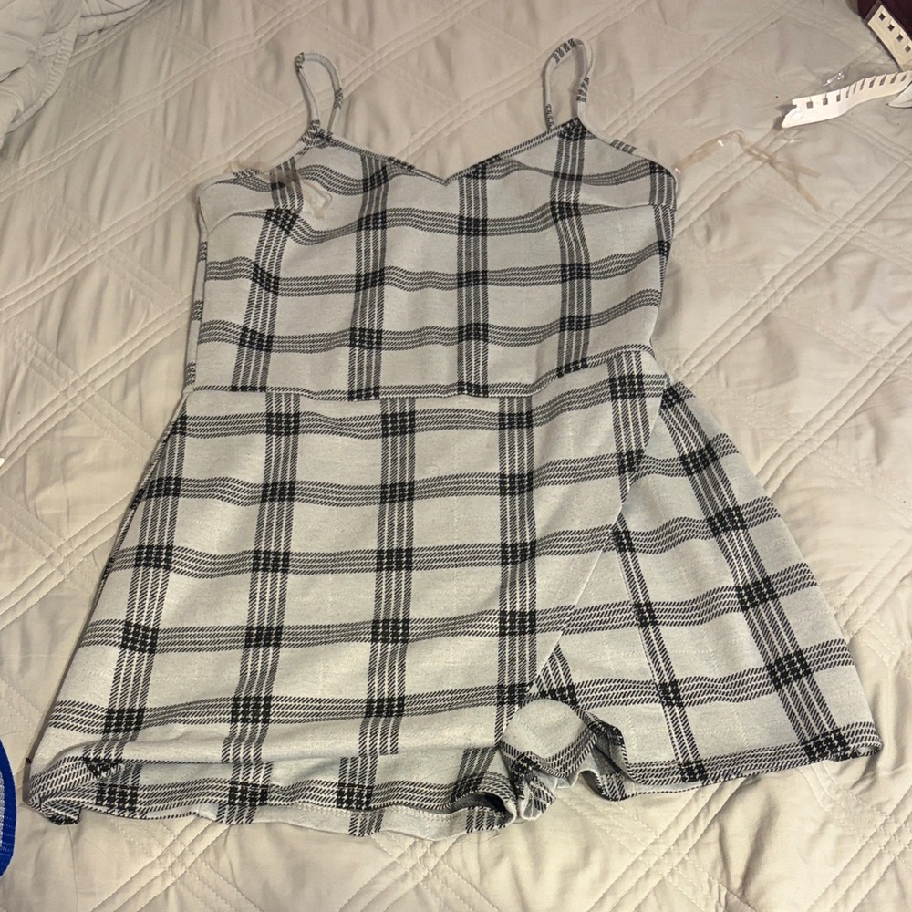 Popular Basics Black and White Asymmetrical Dress